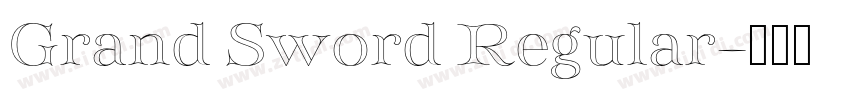 Grand Sword Regular字体转换